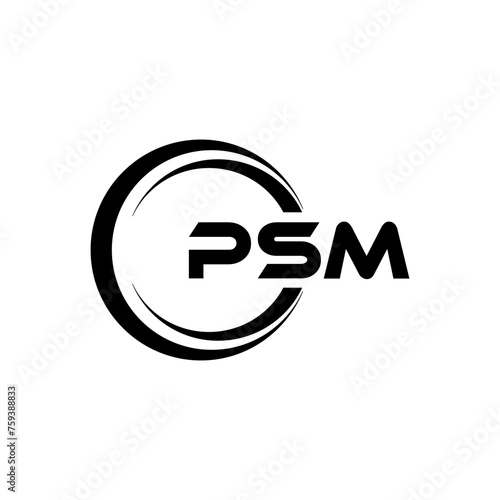 PSM Letter Logo Design, Inspiration for a Unique Identity. Modern Elegance and Creative Design. Watermark Your Success with the Striking this Logo. photo