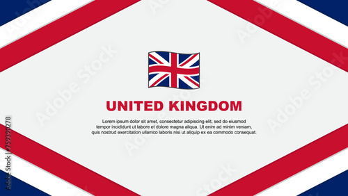 Wallpaper Mural United Kingdom Flag Abstract Background Design Template. United Kingdom Independence Day Banner Cartoon Vector Illustration. United Kingdom Template Torontodigital.ca