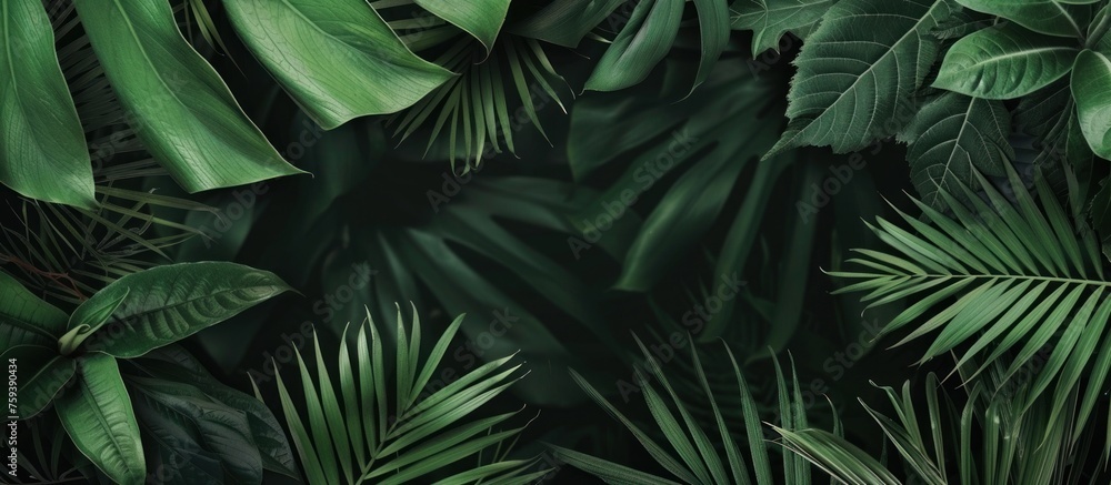 Nature view tropical leaves background Nature view tropical leaves background