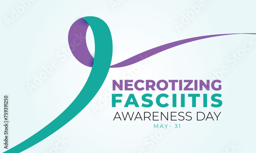 Necrotizing Fasciitis Awareness day. background, banner, card, poster, template. Vector illustration. photo