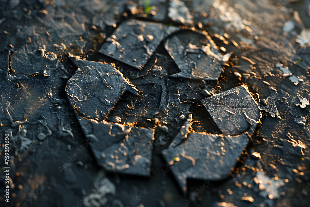 An opaque image of a recycling symbol with embossed digital patterns representing sustainable innovations, against a dark green background.