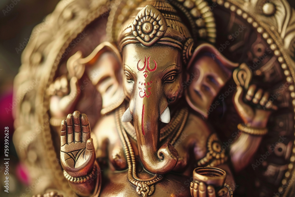 The Brahma god hold bitcoin investment concept. The Brahma god hold bitcoin investment concept.