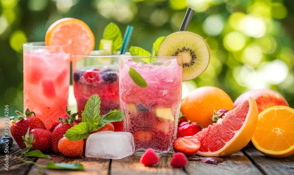 Fresh Summer Fruit Infused Water Fresh Summer Fruit Infused Water