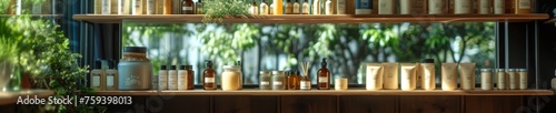 Artisanal Products on Shelves in Eco-Friendly Store