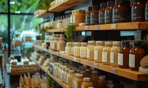 Wallpaper Mural Artisanal Products on Shelves in Eco-Friendly Store Torontodigital.ca