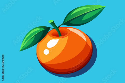 Fresh and juicy tangerine fruits on a scenic natural background.