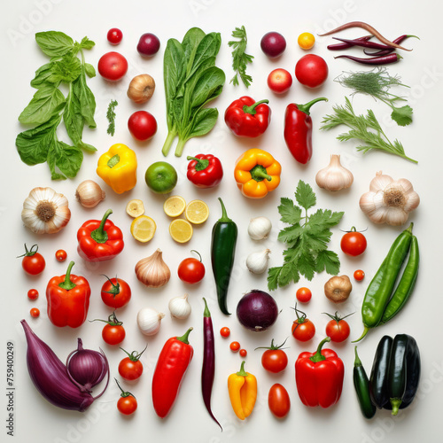 food, vegetable, vegetables, tomato, fruit, isolated, pepper, cucumber, set, collection, white, healthy, onion, green, fresh, cabbage, vegetarian, carrot, diet, red, pumpkin, apple, organic, eggplant,