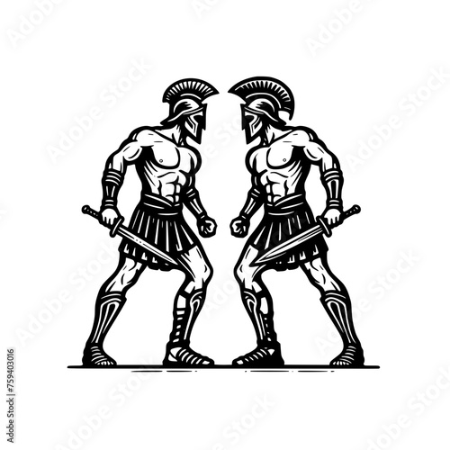 Gladiators , Gladiator Svg Vector, Gladiator Png, Gladiator Cricut, Gladiator Scene Svg, Gladiator Vector, Gladiator Cut Files, Gladiator Clipart, Ancient Rome Svg, Gladiator Silhouette,