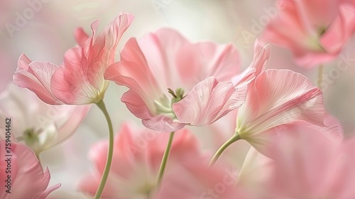 Experience the artistry of soft focus backgrounds with captivating blooms