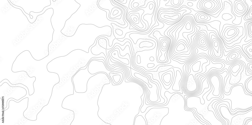 Topographic contour map. similar cartography illustration. Topographic map pattern background vector. Abstract mountain terrain map background with abstract shape line texture.