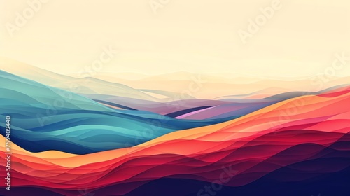 Colorful wave pattern background design