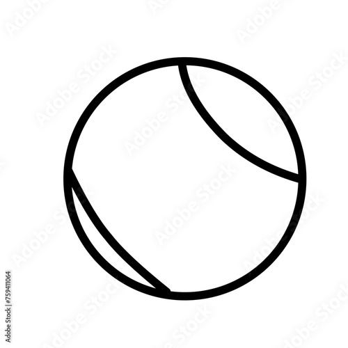 Sports Balls Line Vector Icon