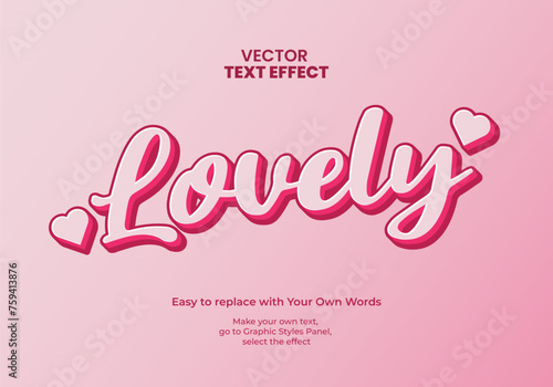 lovely 3D text effect