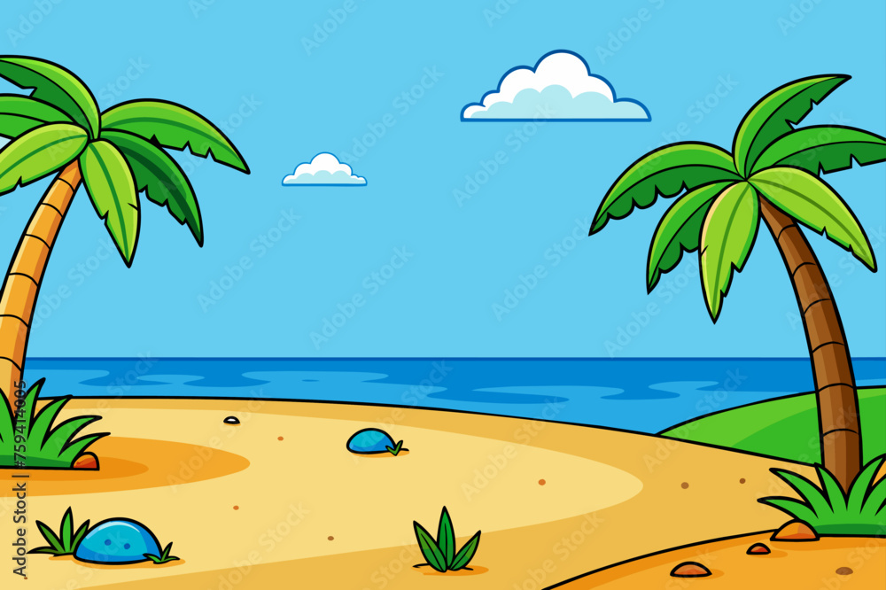 Obraz premium tropical background is tree
