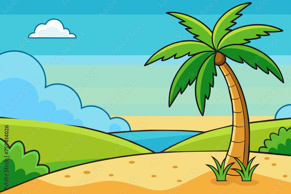 tropical background is tree