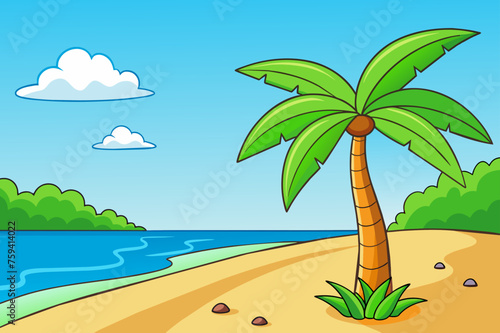 tropical background is tree