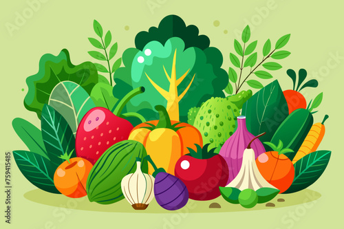 This glorious tapestry of colorful vegetables creates a vibrant and appetizing background.