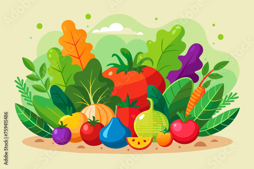 This glorious tapestry of colorful vegetables creates a vibrant and appetizing background.