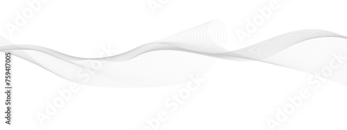 Abstract wave element for design. Digital frequency track equalizer. Elegant abstract smooth swoosh speed gray wave modern stream background. Vector illustration.