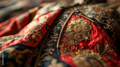 Textures of Moroccan carpet fabrics. 