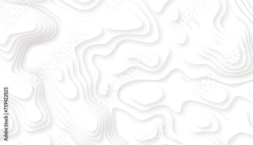 abstract wavy pattern 3d papercut white, soft smooth lines curving to form a surface of light and shadow, abstract papercut and multi layer cutout geometric pattern on, textured Papercut