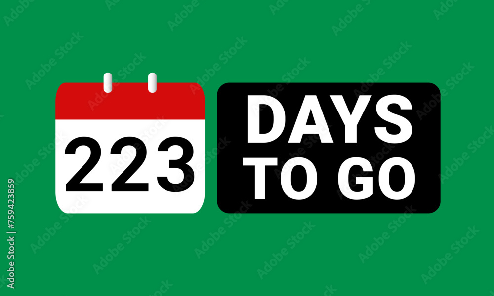 223 days to go last countdown. two hundred twenty three days go sale price offer promo deal timer, 223 days only 223 days to go last countdown. two hundred twenty three days go sale price offer promo deal timer, 223 days only