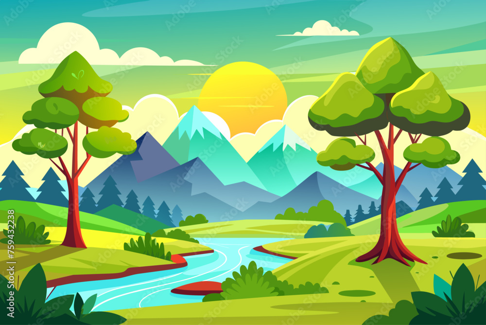 views background is tree