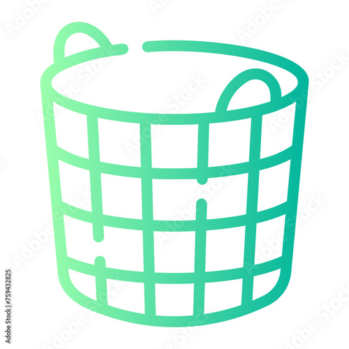 laundry Line Gradient Icon