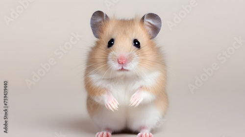 Playful and Inquisitive Dwarf Hamster Caught in a Moment © Lenora