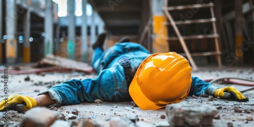 Worker accident on workplace site 