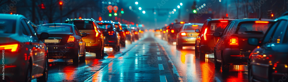 A vivid scene of gridlocked roads under the evening sky drivers faces illuminated by frustration and impatience the air buzzing with the tension of a standstill. A vivid scene of gridlocked roads under the evening sky drivers faces illuminated by frustration and impatience the air buzzing with the tension of a standstill.