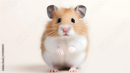 Playful and Inquisitive Dwarf Hamster Caught in a Moment