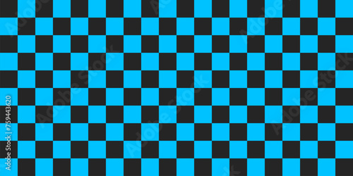 Checkered pattern background. Blue and black. Geometric ethnic pattern seamless. seamless pattern. Design for fabric, curtain, background, carpet, wallpaper, clothing, wrapping, Batik, fabric