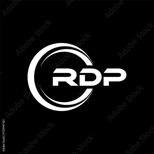 RDP Logo Design, Inspiration for a Unique Identity. Modern Elegance and Creative Design. Watermark Your Success with the Striking this Logo. photo