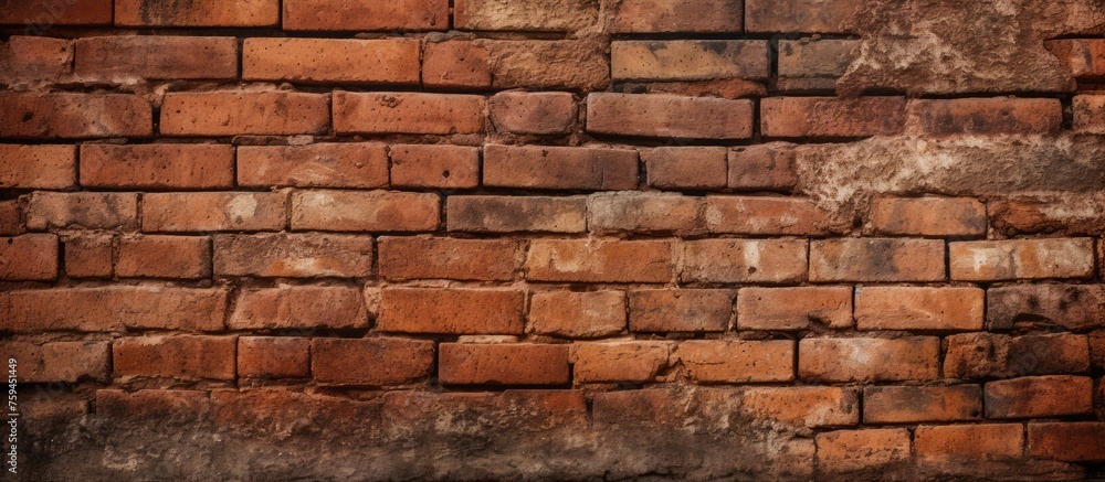 Texture background of brick wall in red and brown tones Texture background of brick wall in red and brown tones