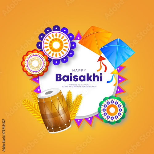 Illustration of Baisakhi sy...