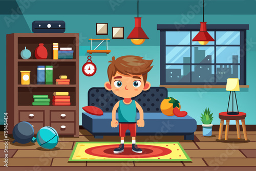 room design for a boy who loves boxing