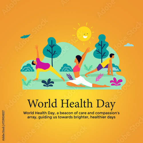 Illustration of health symb...