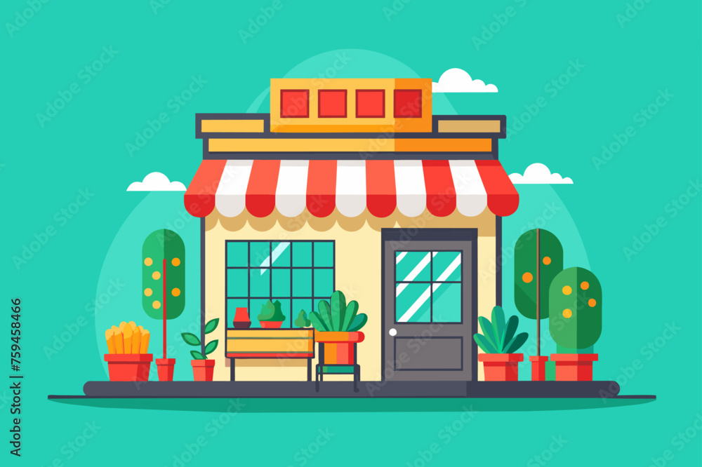shop background is