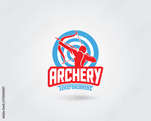 Modern Creative Unique Archery Vector Logo Design Template