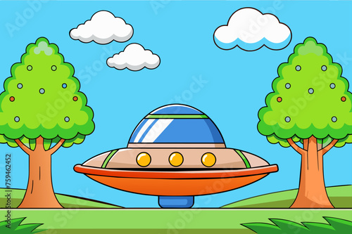 A lone spaceship navigates through the vast expanse of space, its solitary form dwarfed by the ethereal branches of a cosmic tree.