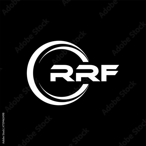 RRF Logo Design, Inspiration for a Unique Identity. Modern Elegance and Creative Design. Watermark Your Success with the Striking this Logo. photo