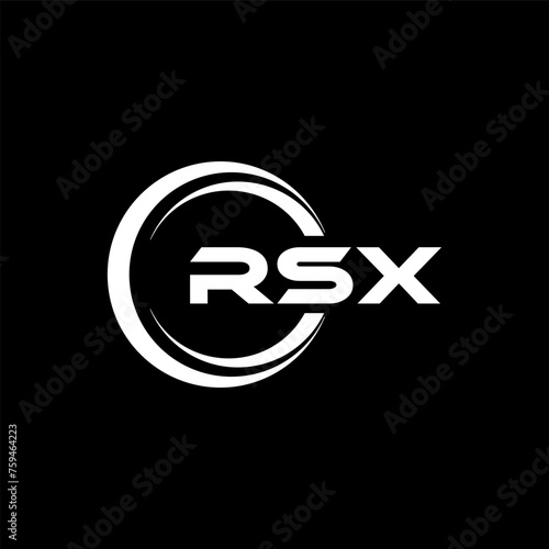 RSX Logo Design, Inspiration for a Unique Identity. Modern Elegance and Creative Design. Watermark Your Success with the Striking this Logo. photo