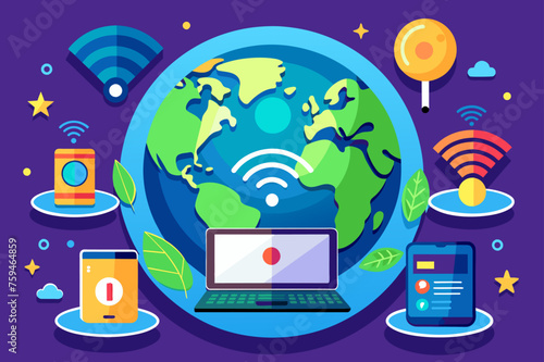 hotspot internet background is