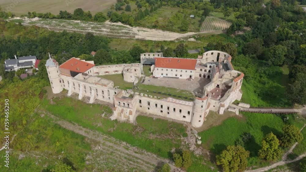 custom made wallpaper toronto digitalBeautiful Landscape Castle Hill Janowiec Aerial View Poland