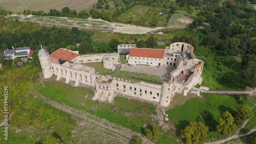 Wallpaper Mural Beautiful Landscape Castle Hill Janowiec Aerial View Poland Torontodigital.ca