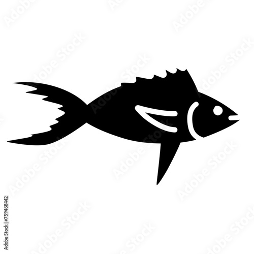 aquatic animal silhouette icon