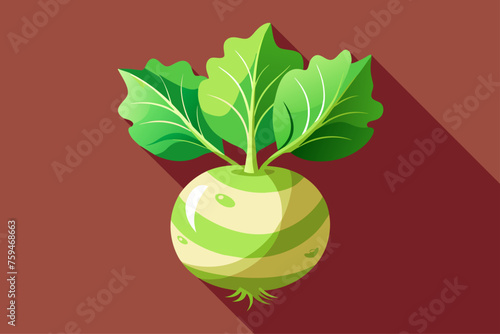 A background of kohlrabi vegetables, bright and colorful, showcasing their unique shape and texture.