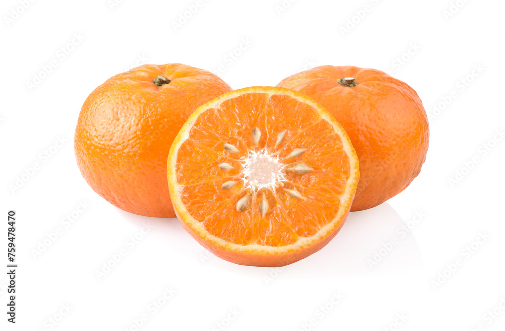 Orange fruit isolated on white background Orange fruit isolated on white background