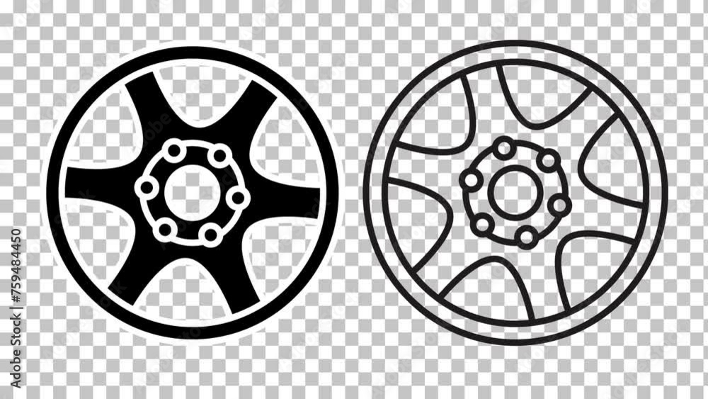 Rim flat icon isolated rotate on a transparent background
Rim flat icon isolated rotate on a transparent background